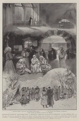 Die Produktion von Auferstehung, eine dramatische Version von Tolstois Romanze, im Odeon, 14. November